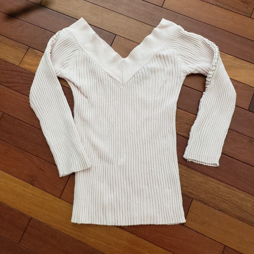 3/4 sleeve cropped top